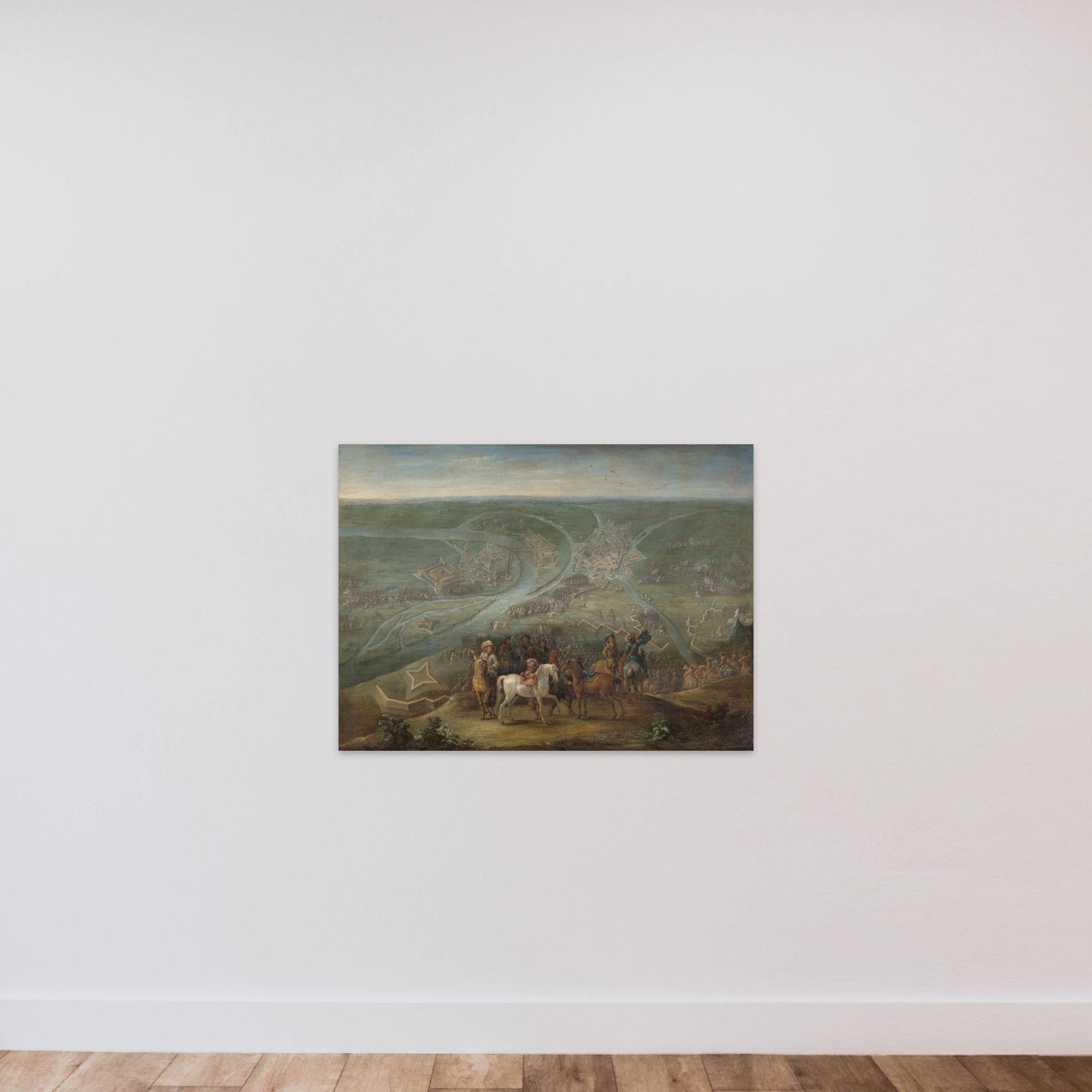 French Commanders at the Siege of Rheinberg, 1672 unframed — shown to scale