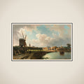 View of The Hague from the Delftse Vaart in the Seventeenth Century framed