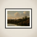 Wooded Landscape with River framed