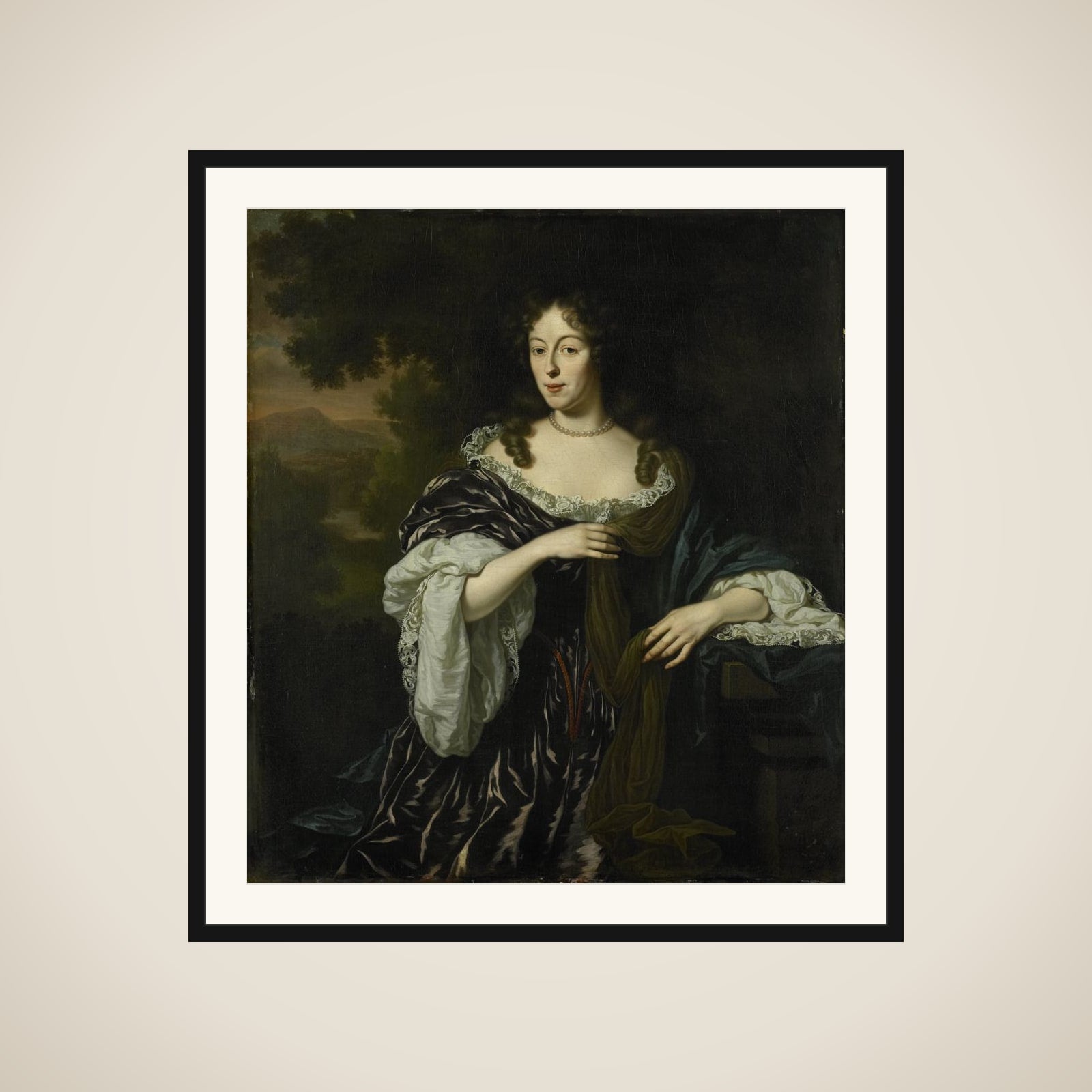 Portrait of Maria Schaep, Wife of Hendrick Bicker framed