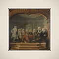 Regents of the Aalmoezeniersweeshuis Orphanage in Amsterdam, 1729 framed