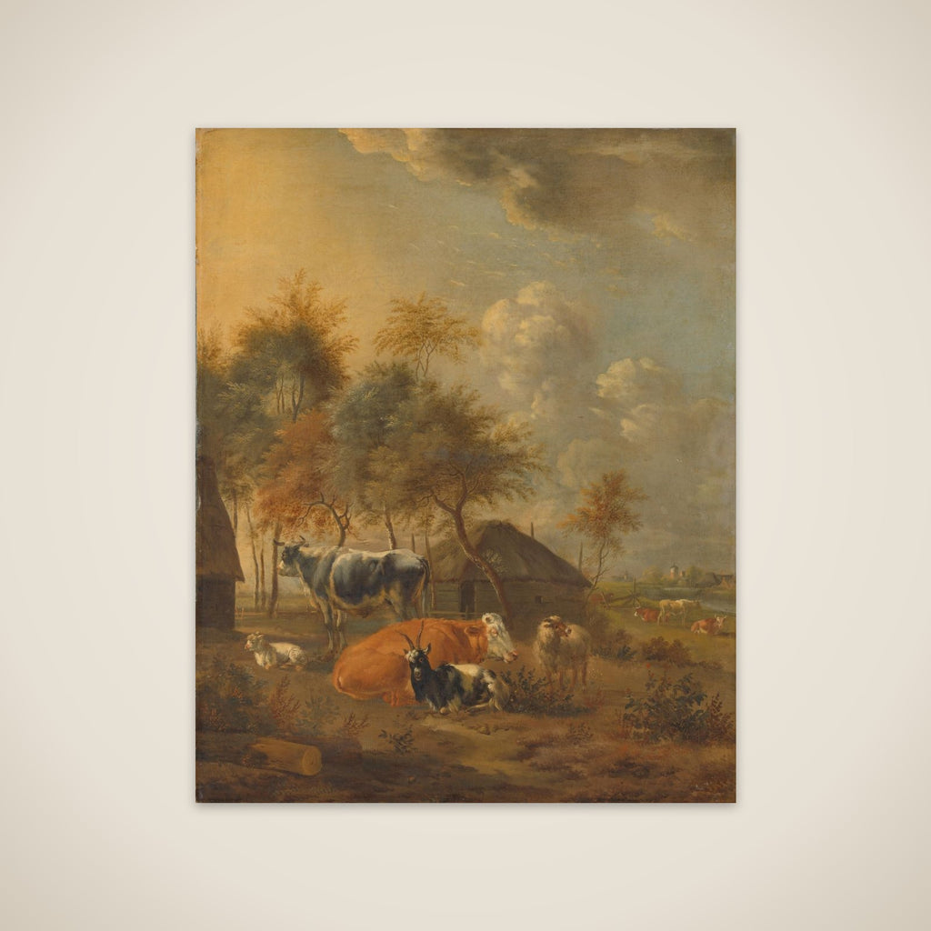 Landscape with Animals unframed print