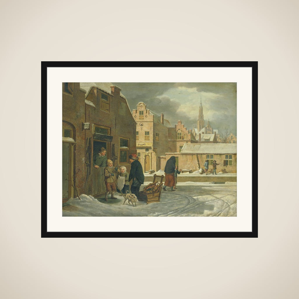 City View in the Winter framed