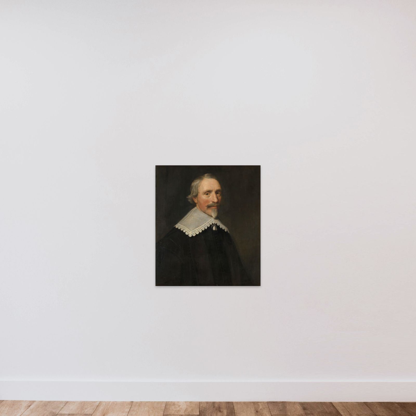 Portrait of Jacob Cats (1577-1660) unframed — shown to scale