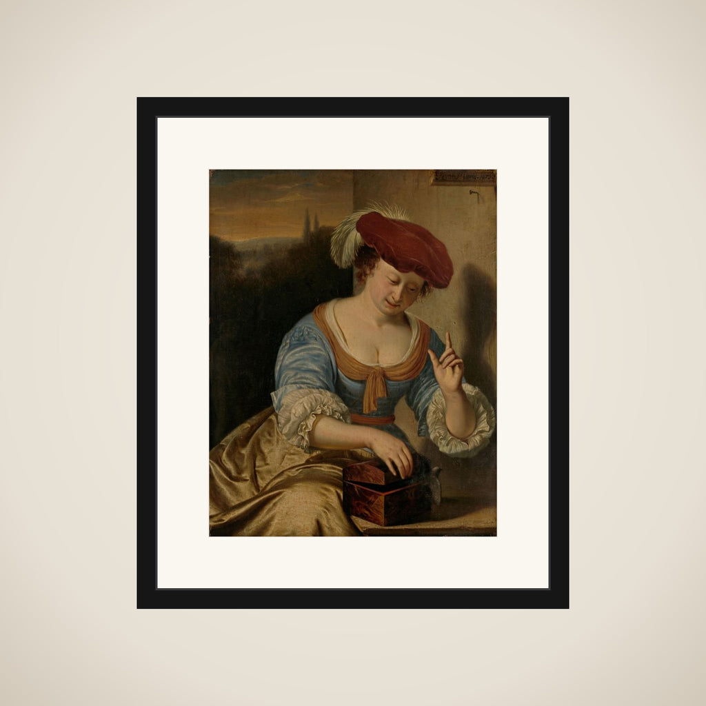 Escaped Bird: Allegory of Chastity framed