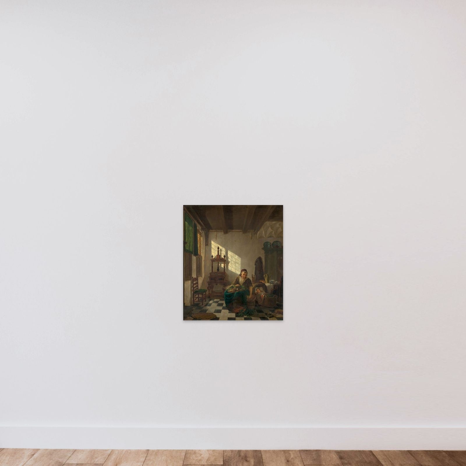 The Housewife unframed — shown to scale