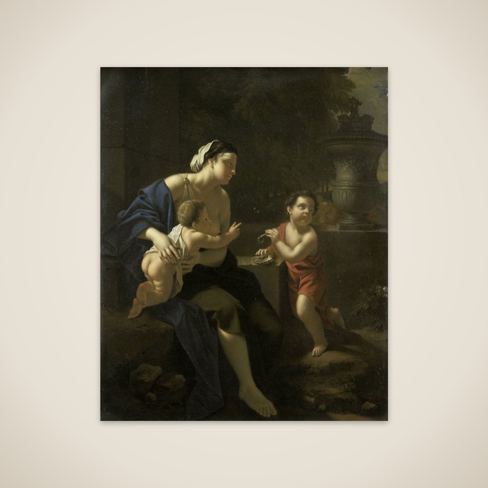 Blowing Bubbles unframed print