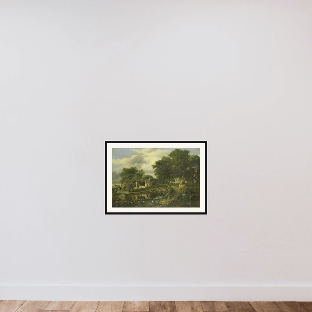 Landscape framed — shown to scale