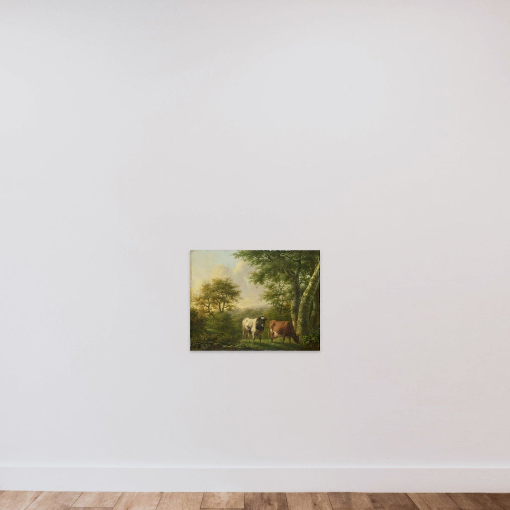 Landscape with Cattle unframed — shown to scale