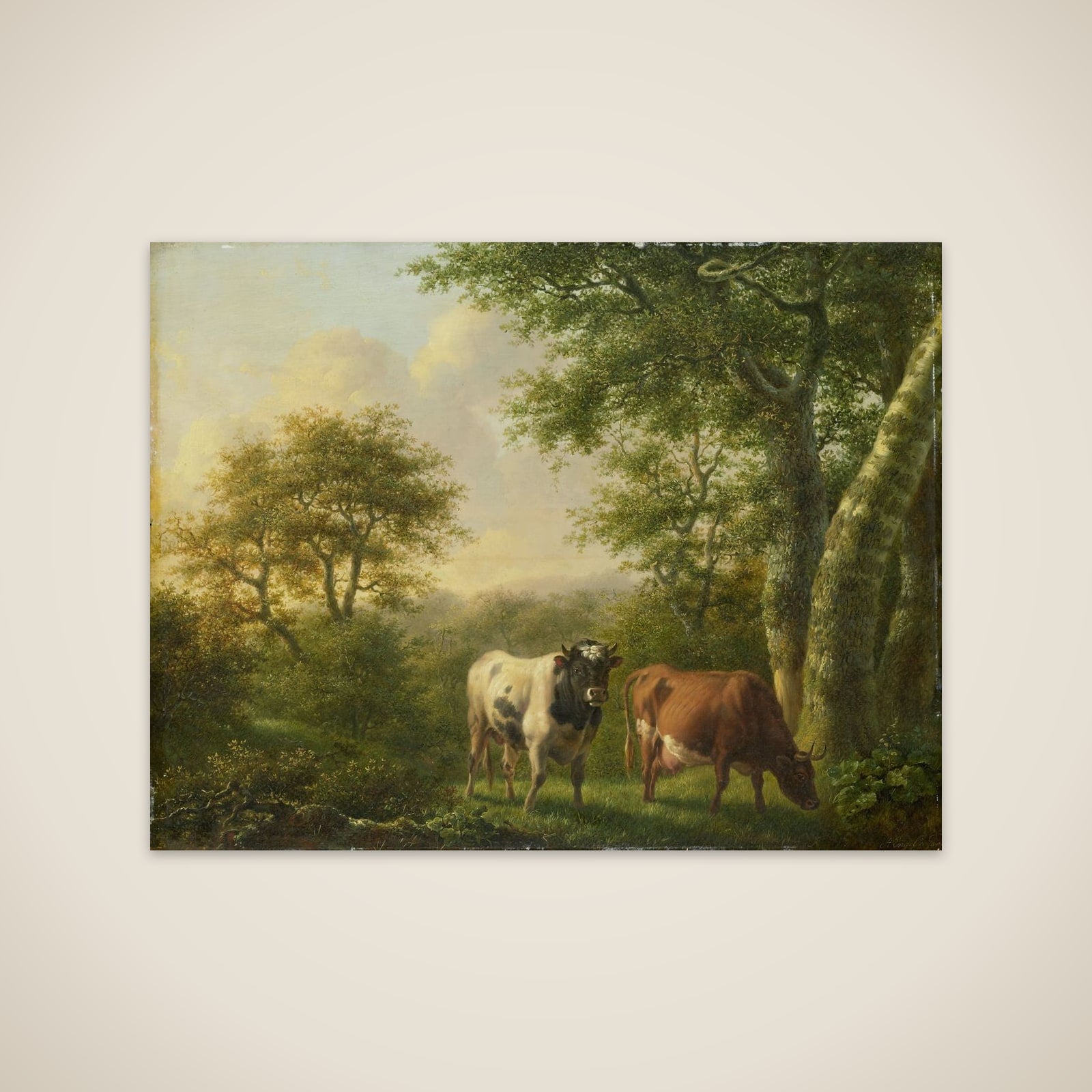 Landscape with Cattle unframed print