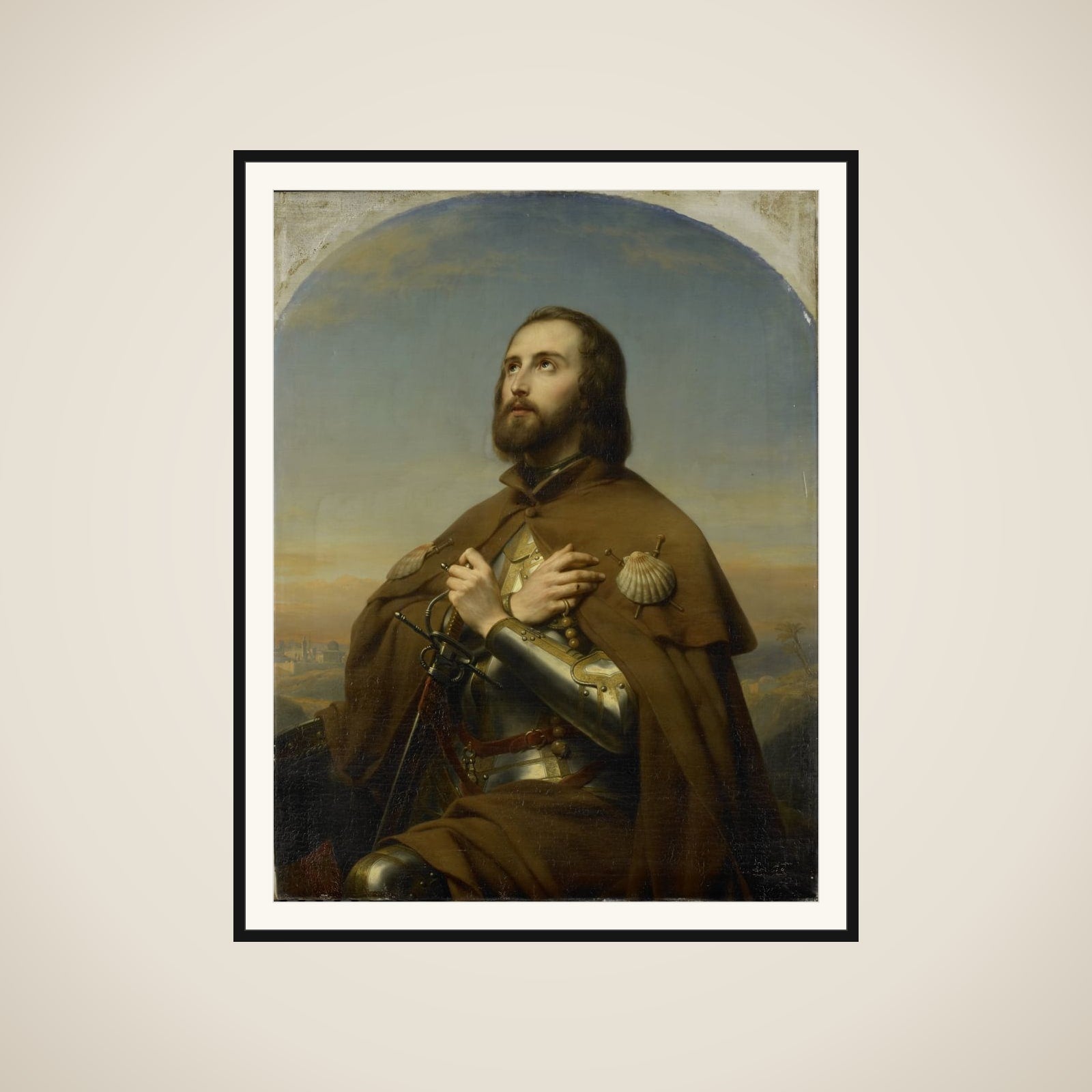 Eberhard (1445-96), Duke of Würtemberg, as a Pilgrim in the Holy Land framed