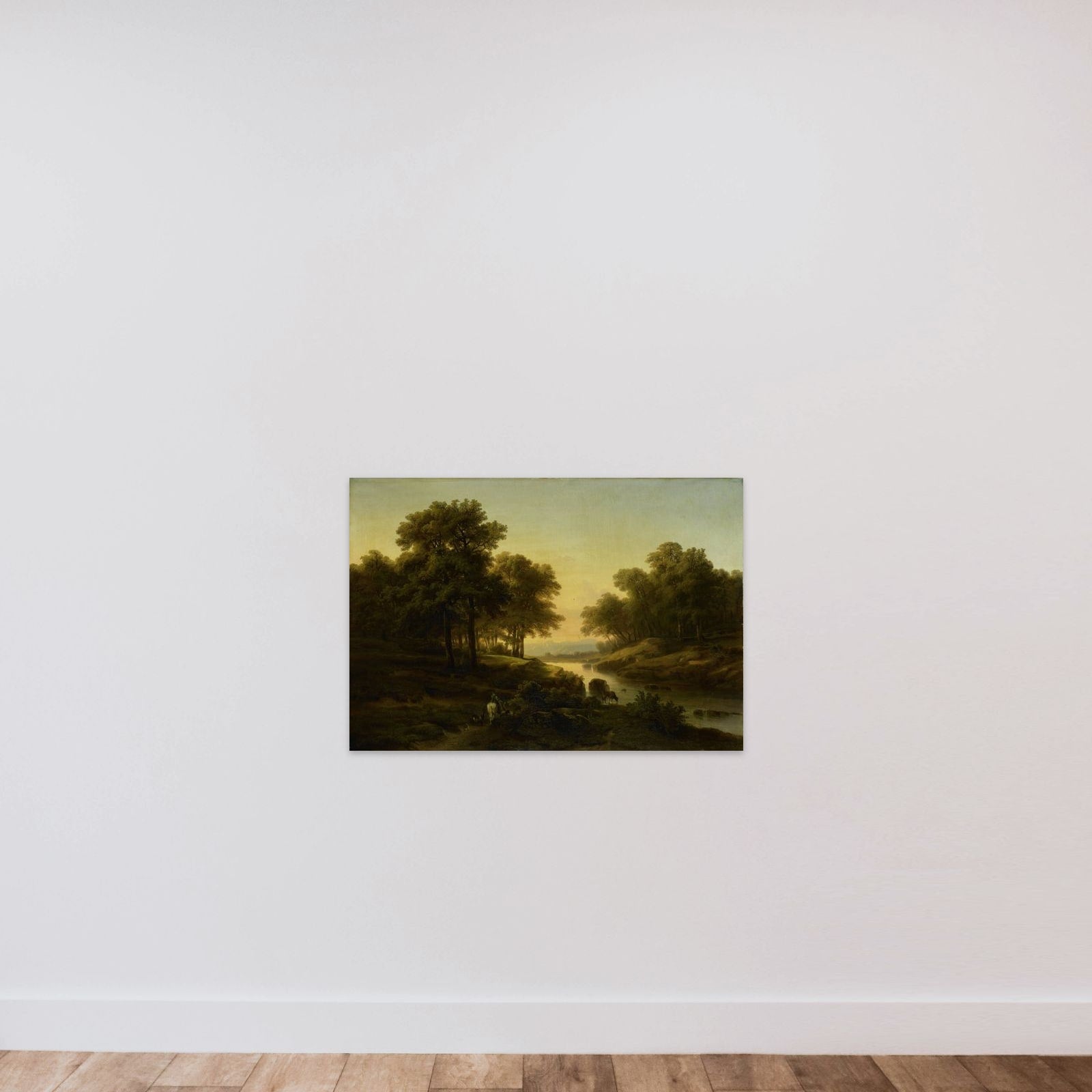 Landscape unframed — shown to scale