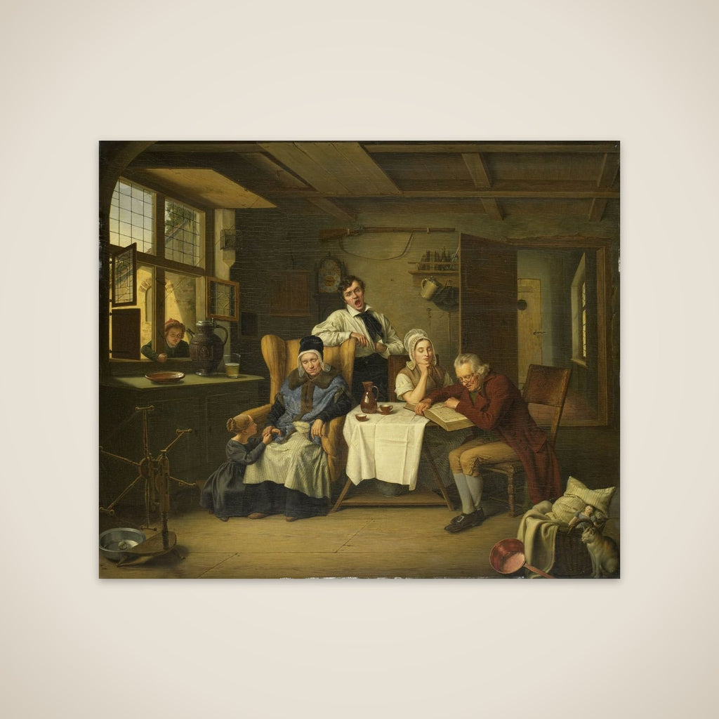 Bible Reading unframed print