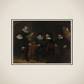 Portrait of the Governors of the Kloveniersdoelen framed