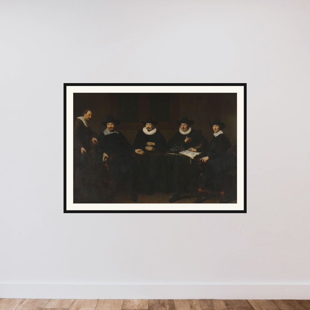 The Directors of the Serge Cloth Industry, Amsterdam framed — shown to scale