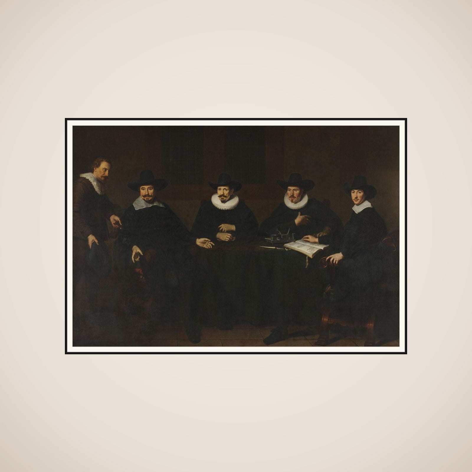 The Directors of the Serge Cloth Industry, Amsterdam framed