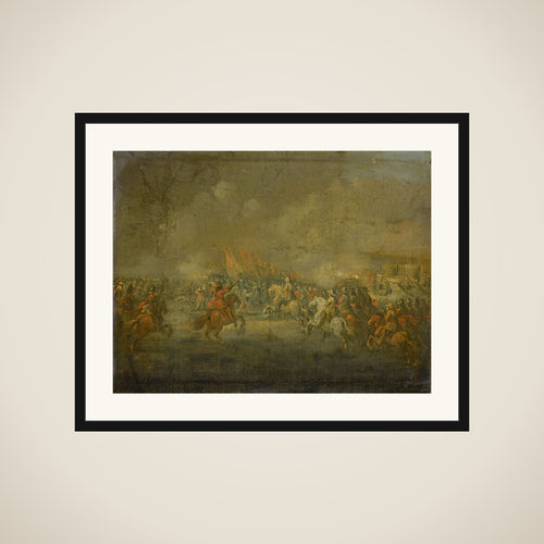 A Cavalry Skirmish framed