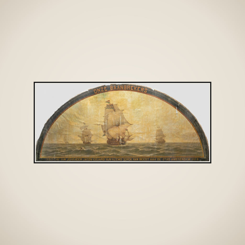 'Our Pioneers': Seventeenth-Century Ships at Sea framed