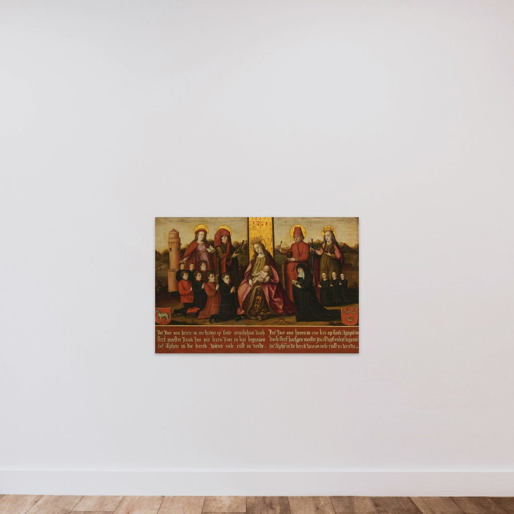 Memorial Panel for Jacob Jan van Assendelft  and his Wife Haesgen van Outshoorn unframed — shown to scale