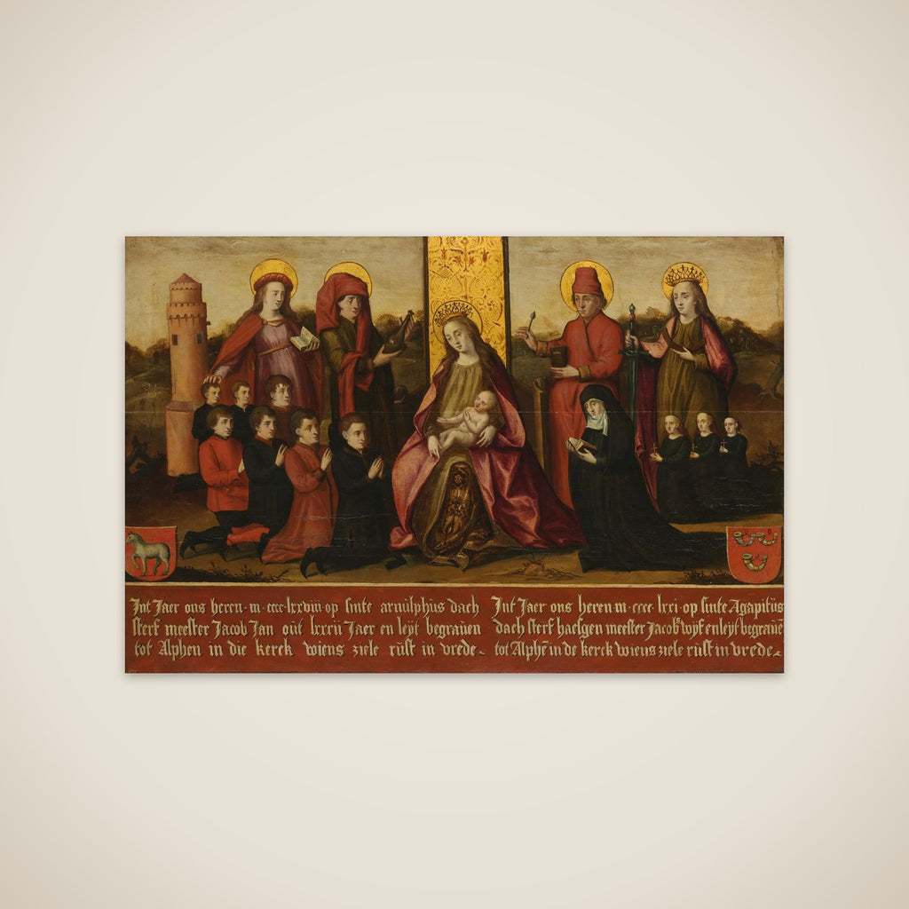 Memorial Panel for Jacob Jan van Assendelft  and his Wife Haesgen van Outshoorn unframed print