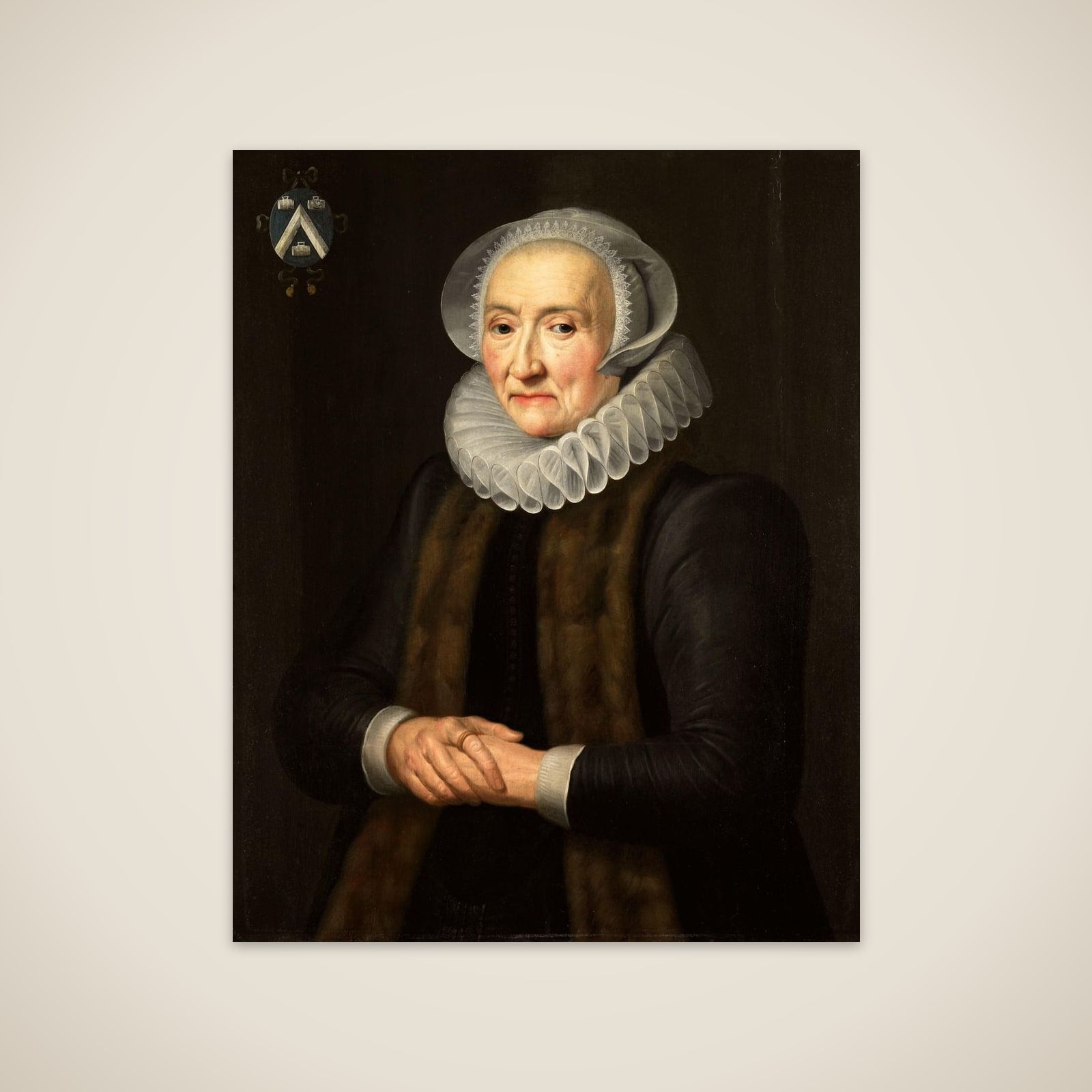 Portrait of Alid van der Laen (1542-1626) unframed print