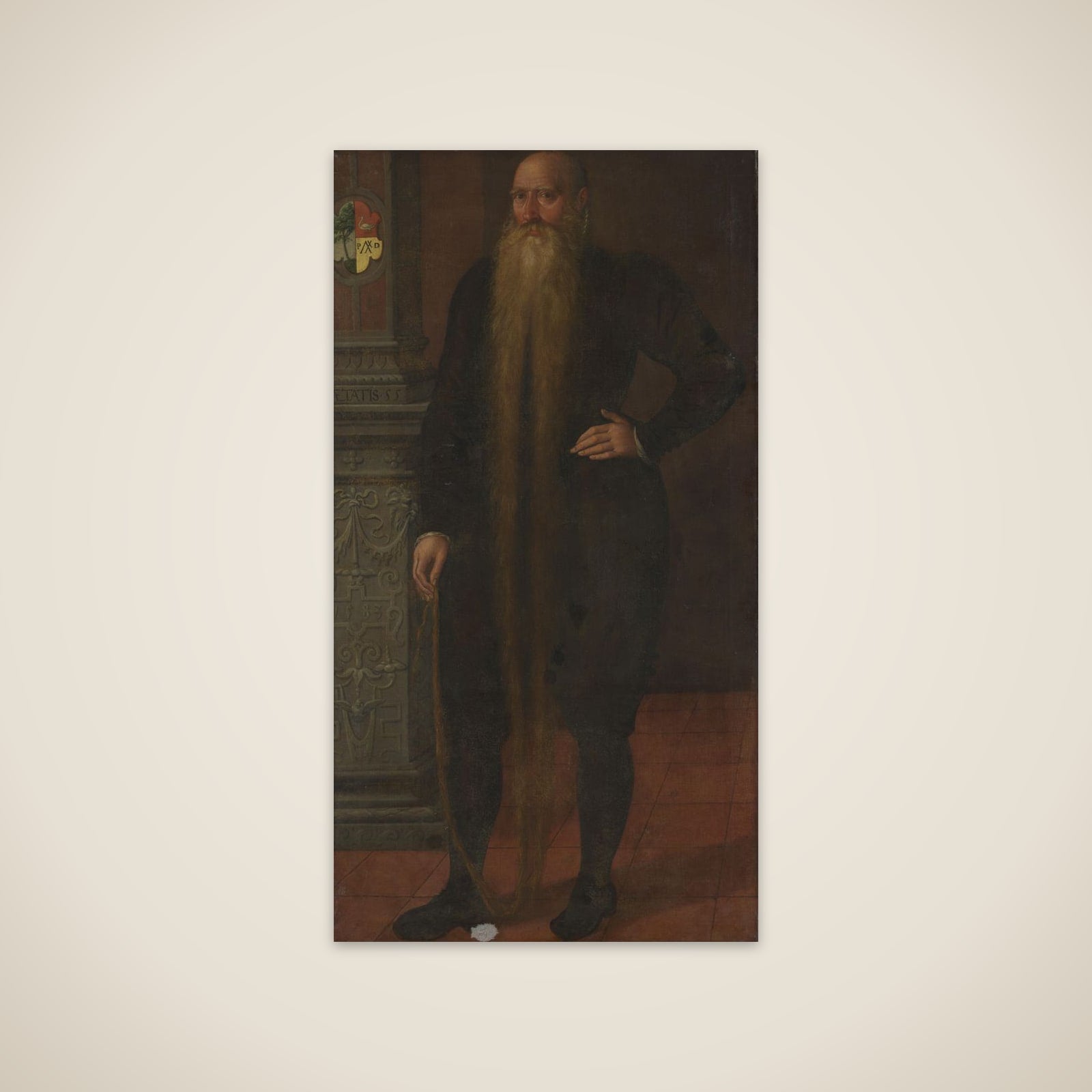 Portrait of Pieter Dircksz, called Long Beard, Council Member of the Orphan Chamber in Edam unframed print