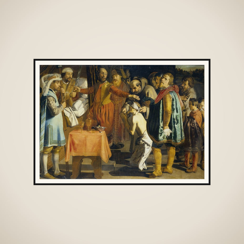 Willem III, Count of Holland, Ordering the Beheadal of the Bailiff of Zuid Holland, 1336 framed