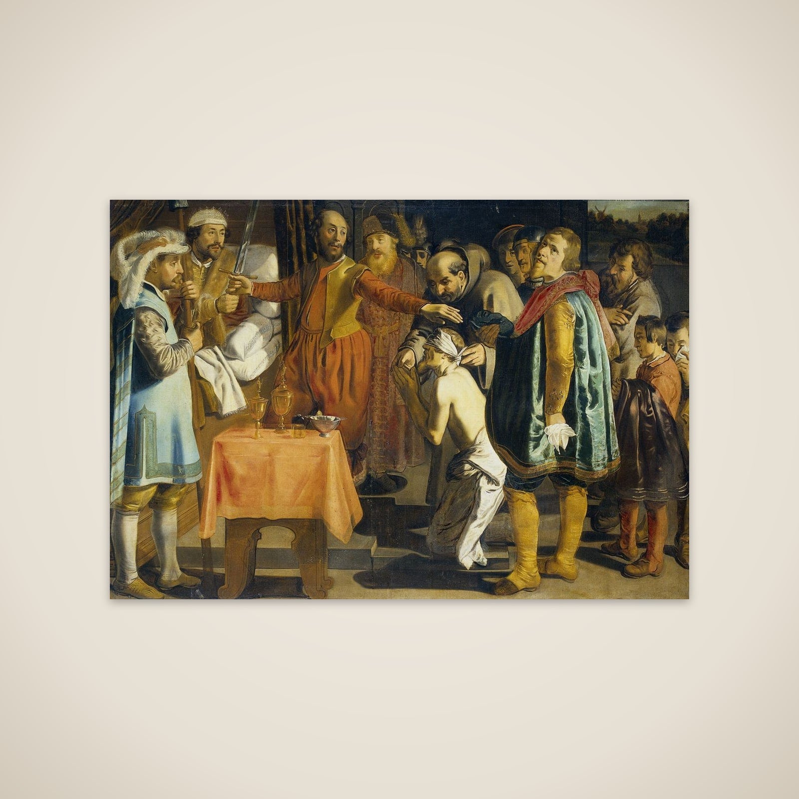 Willem III, Count of Holland, Ordering the Beheadal of the Bailiff of Zuid Holland, 1336 unframed print