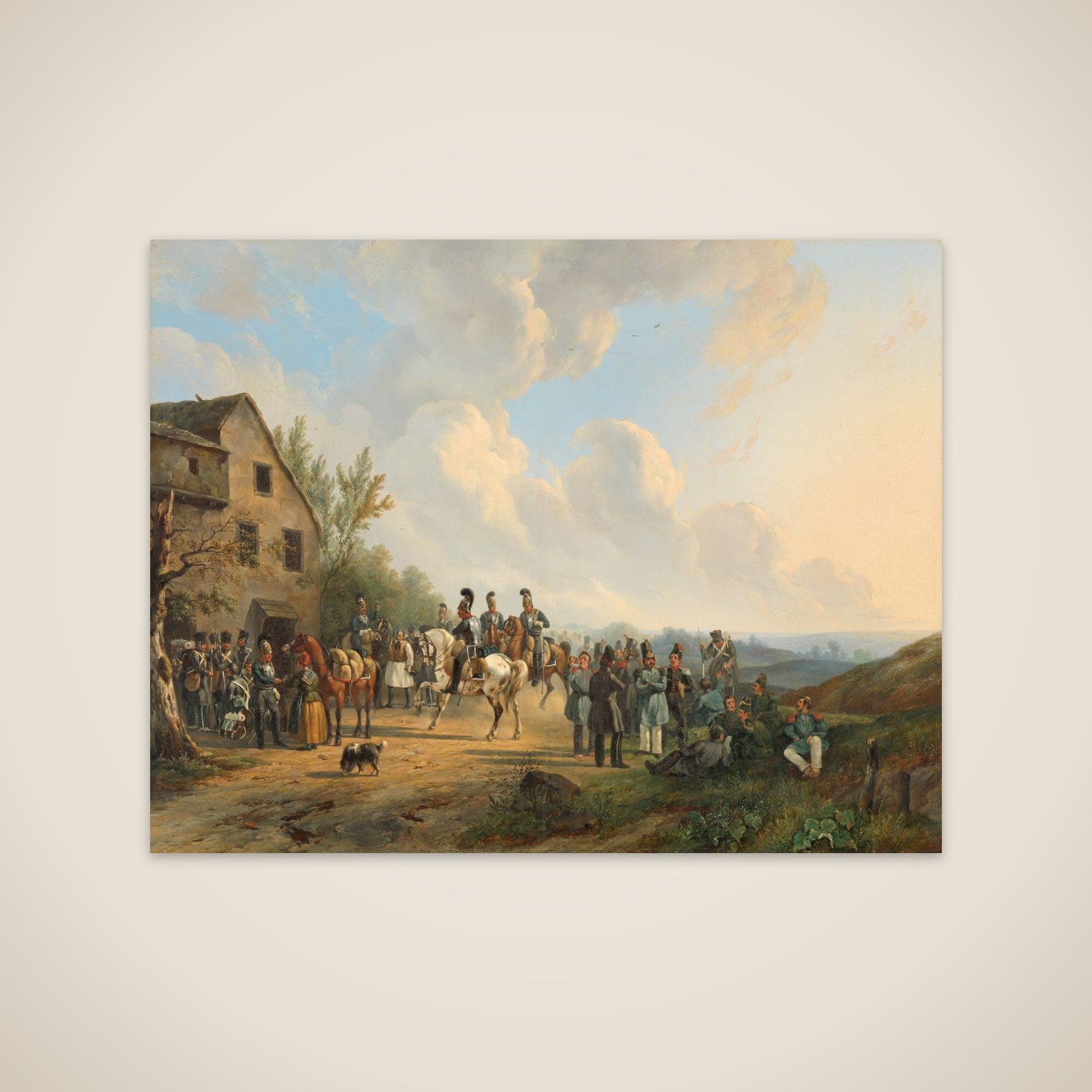 Scene from the Ten Days' Campaign against the Belgian Revolt, August 1831 unframed print
