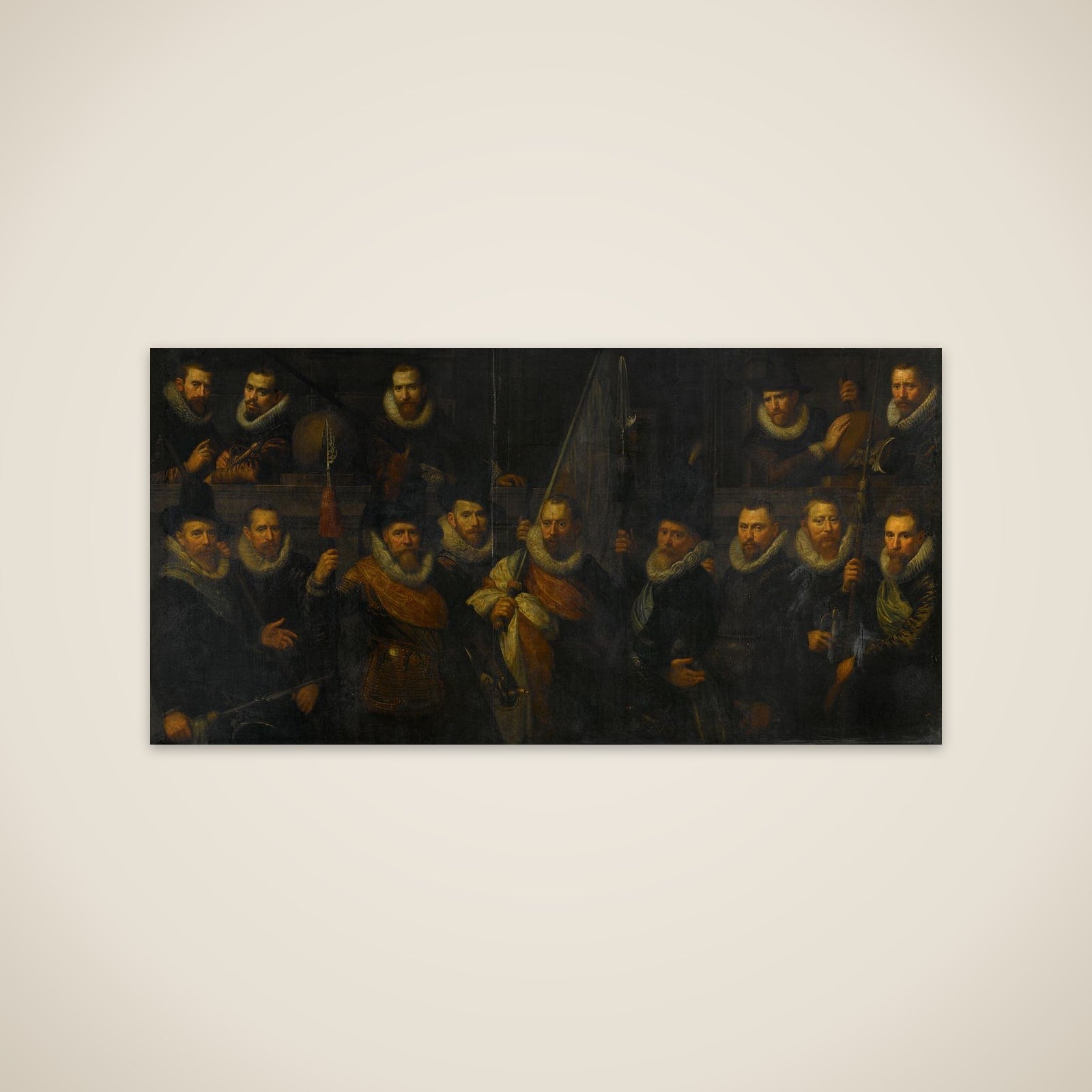 Officers and Other Civic Guardsmen of the IIIrd District of Amsterdam, under the Command of Captain Jacob Gerritsz Hoyngh and Lieutenant Nanningh Florisz Cloeck unframed print