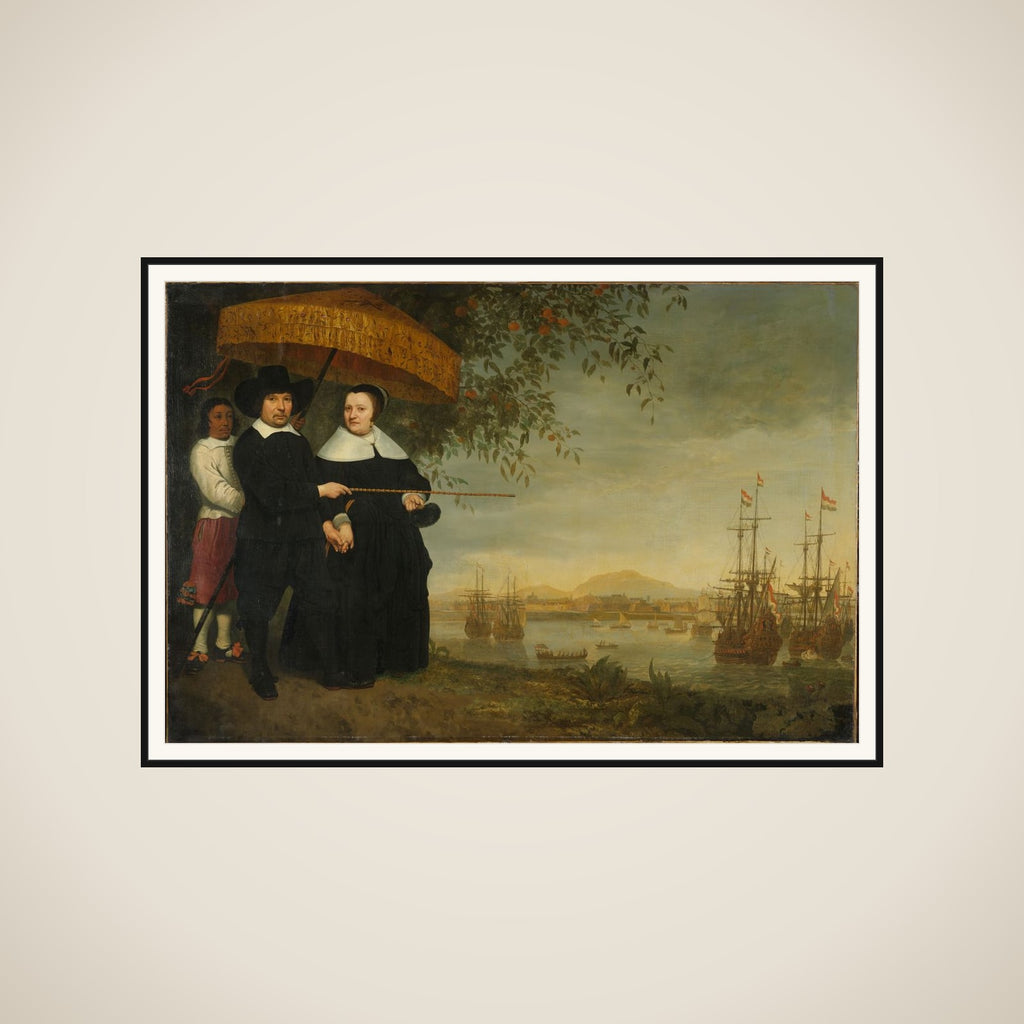 Portrait of a Senior Merchant of the Dutch East India Company in Batavia framed
