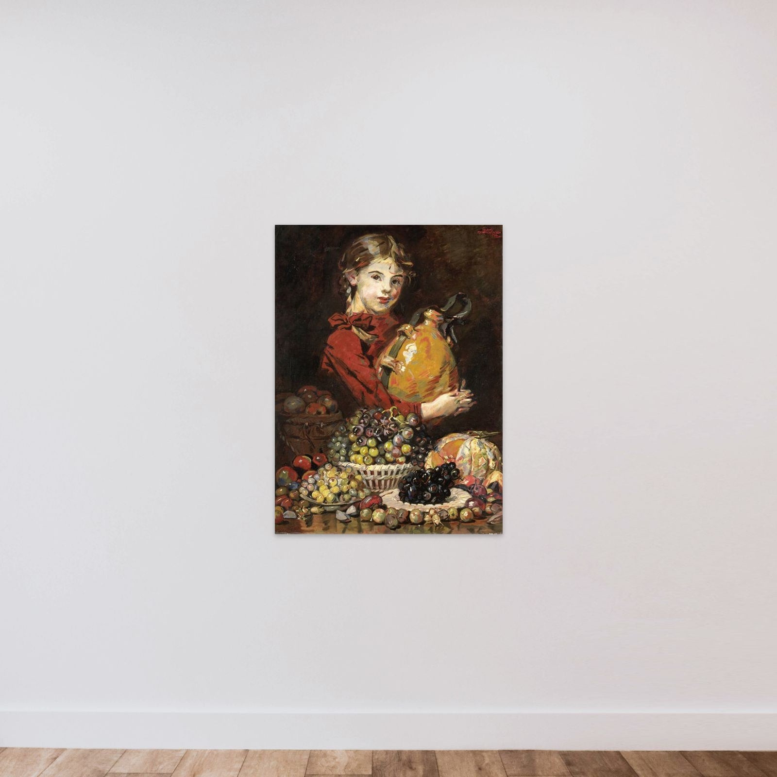 Monarosa, dochter van de schilder, als fruitverkoopster unframed — shown to scale