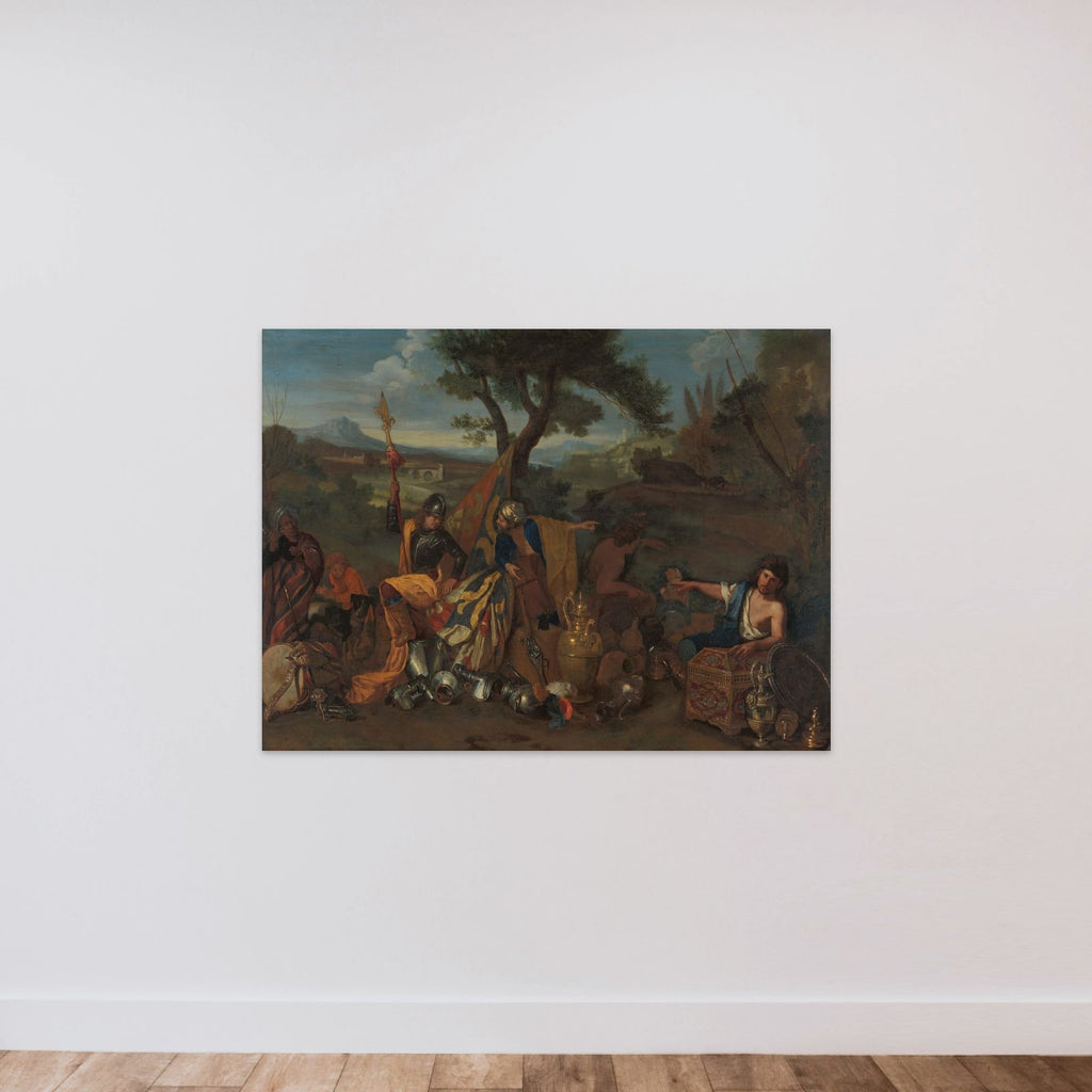 The Peddlers unframed — shown to scale