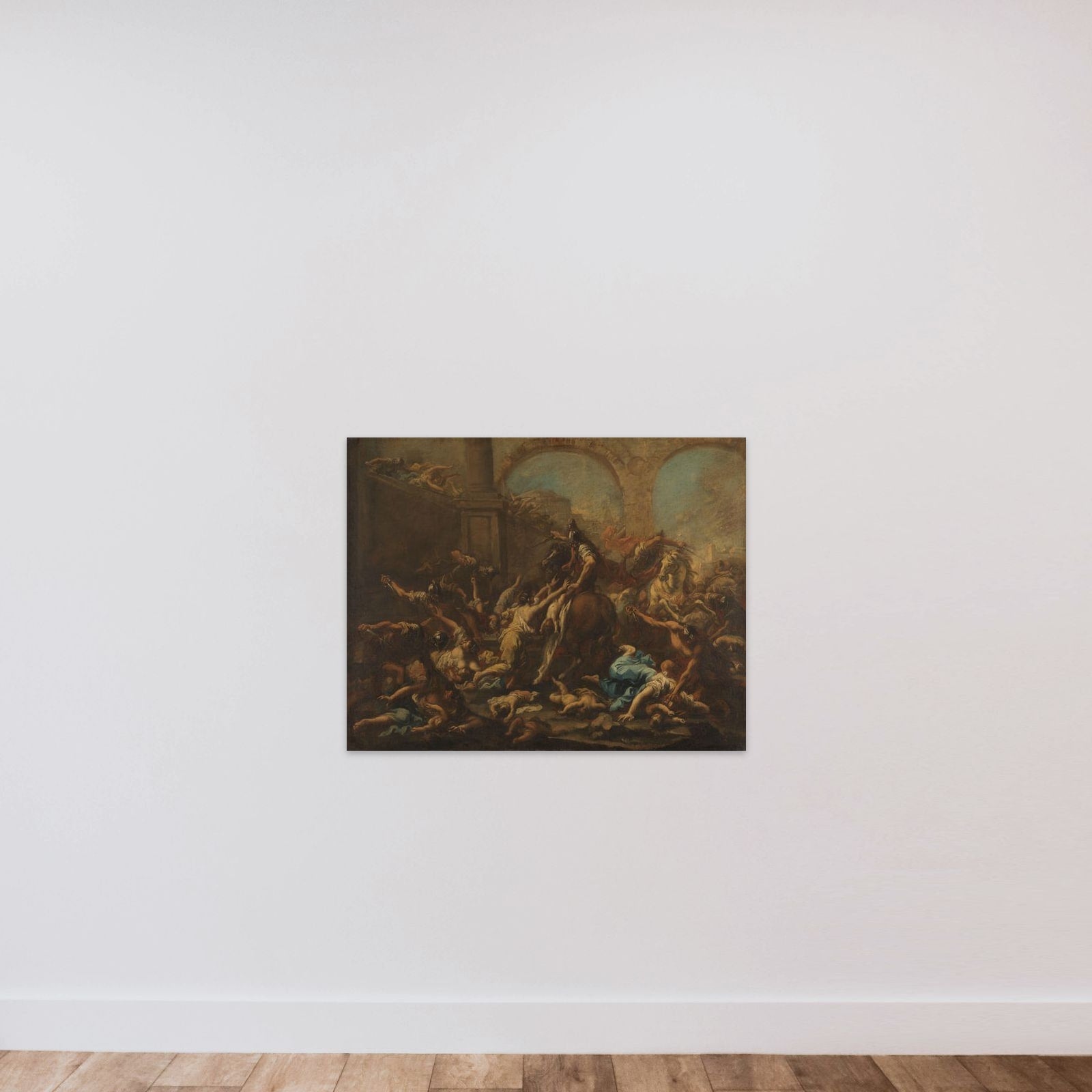 Massacre of the Innocents unframed — shown to scale