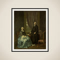 Portrait of Petrus Bliek, Remonstrant Minister in Amsterdam, with his Wife Cornelia Drost framed