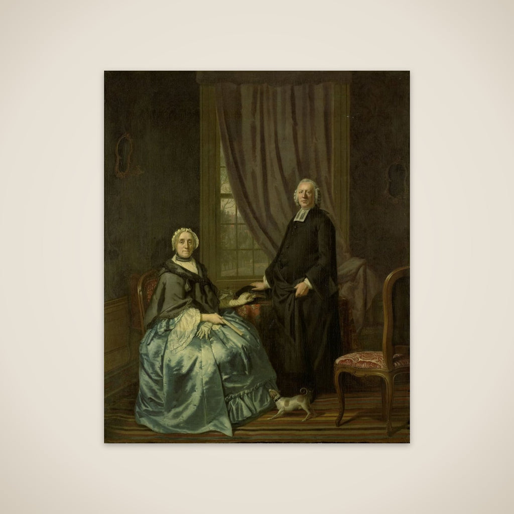 Portrait of Petrus Bliek, Remonstrant Minister in Amsterdam, with his Wife Cornelia Drost unframed print