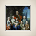 Willem Philip Kops (1695-1756), Merchant of Haarlem, with his Wife and Children framed
