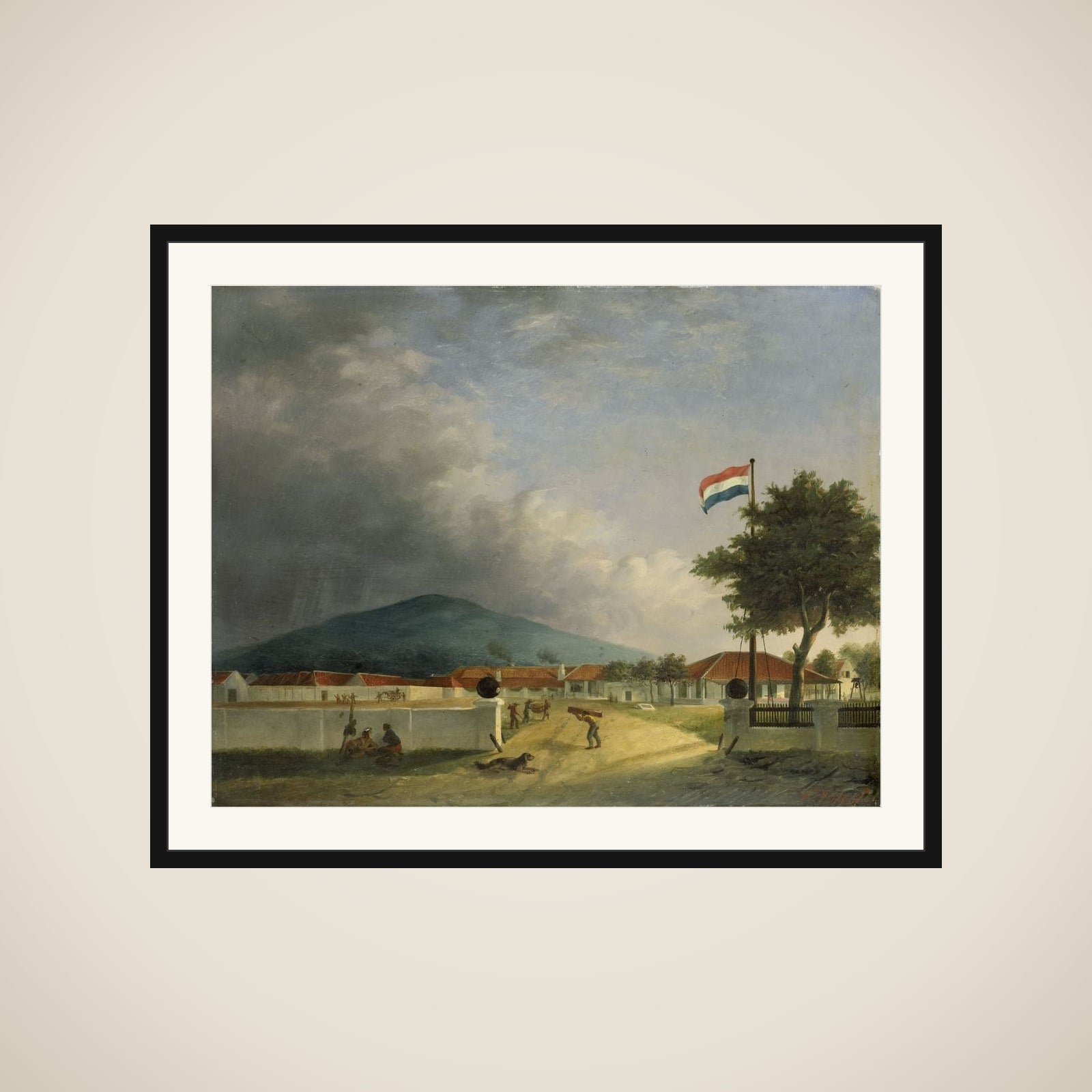 The Kedawong Sugar Factory near Pasuruan on Java framed