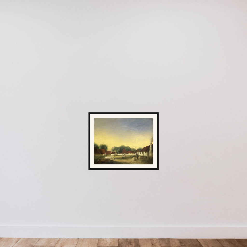 A Sugar Factory (?) on Java framed — shown to scale