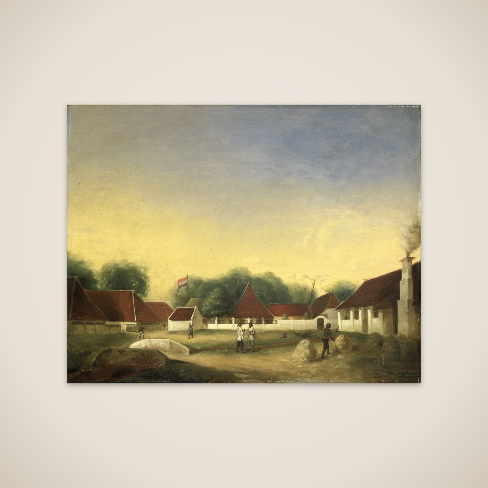 A Sugar Factory (?) on Java unframed print