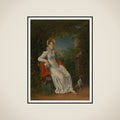 Carolina Ferdinanda Louisa of Sicily (1798-1870). Wife of Charles Ferdinand, Duc de Berry, in the Park of Bagatelle in the Bois de Boulogne (near Paris) framed