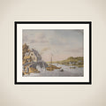 Houses along a River framed