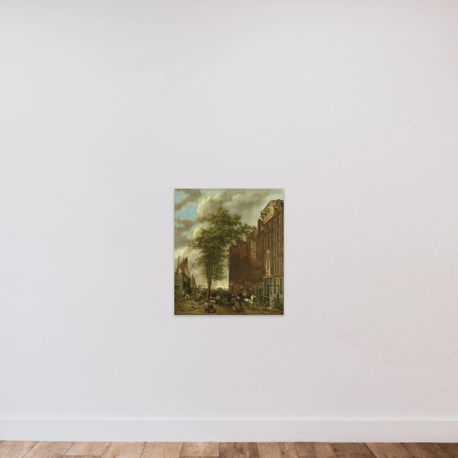 The Slijpsteenmarkt (Whetstone Market), Amsterdam unframed — shown to scale