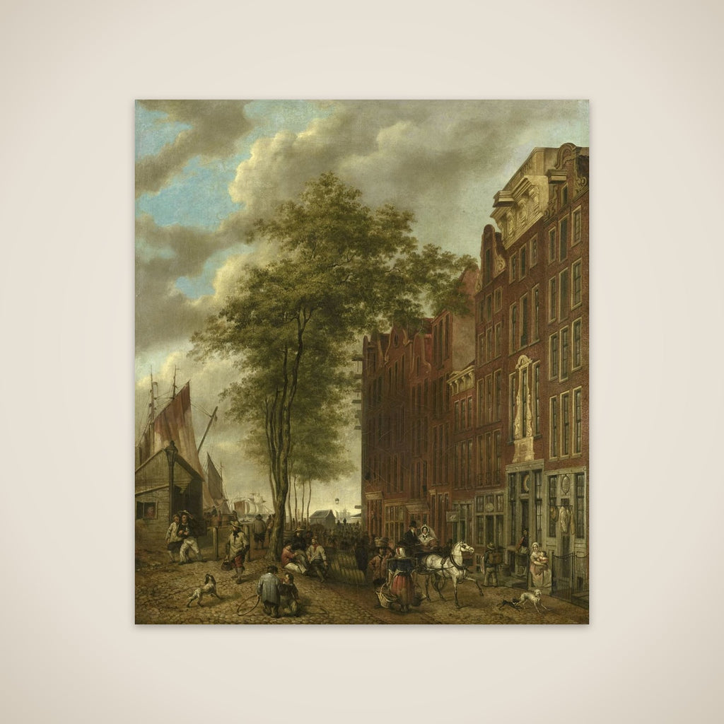 The Slijpsteenmarkt (Whetstone Market), Amsterdam unframed print