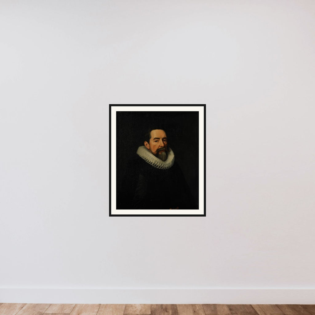 Portrait of a Man framed — shown to scale