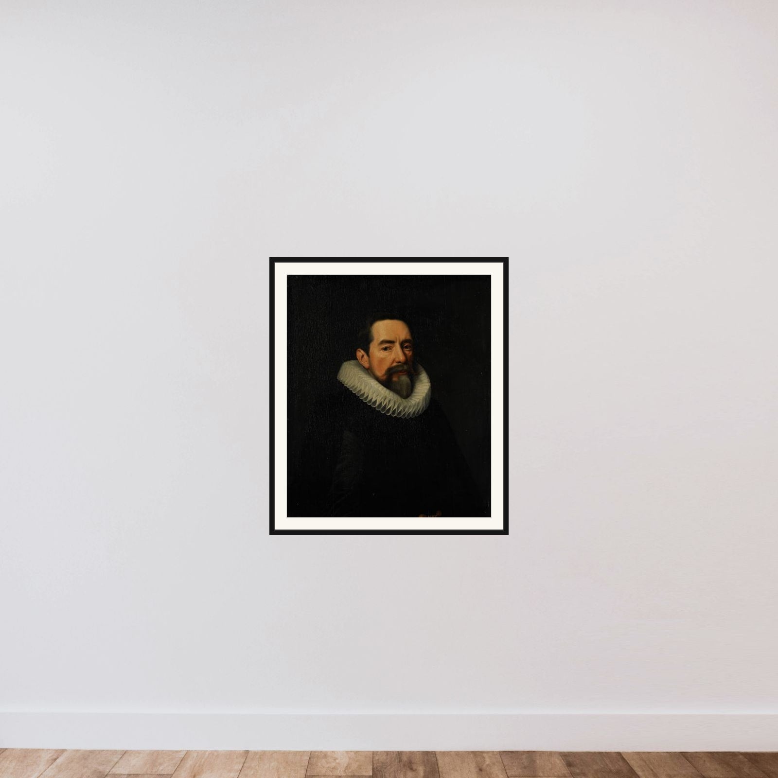 Portrait of a Man framed — shown to scale