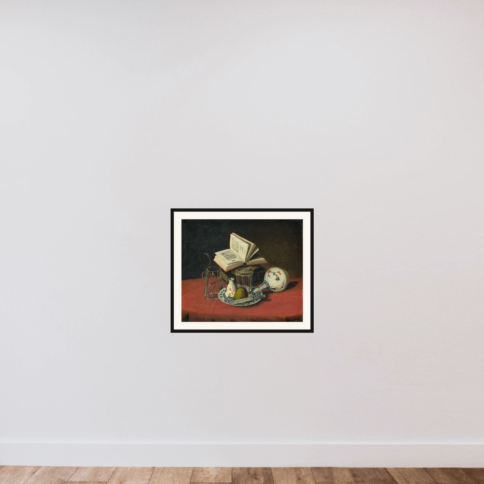Still Life framed — shown to scale