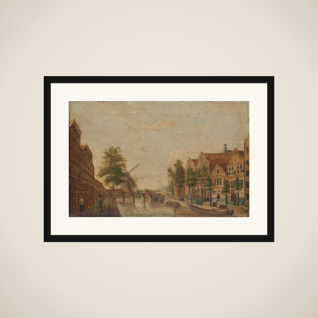 The Brouwersgracht in Amsterdam framed
