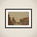 The Brouwersgracht in Amsterdam framed
