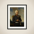 Huibert Gerard Baron Nahuys van Burgst (1782-1858). Lid van de Raad van Nederlands Oost Indië, in het uniform van generaal-majoor titulair framed